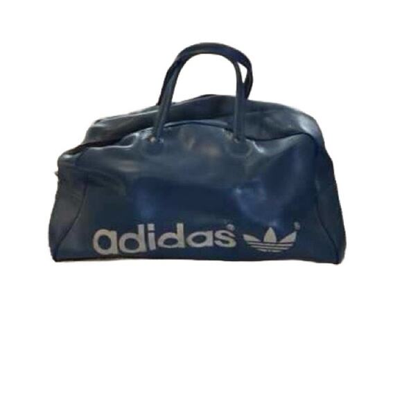Vintage Adidas Leather Travel / Duffel Bag